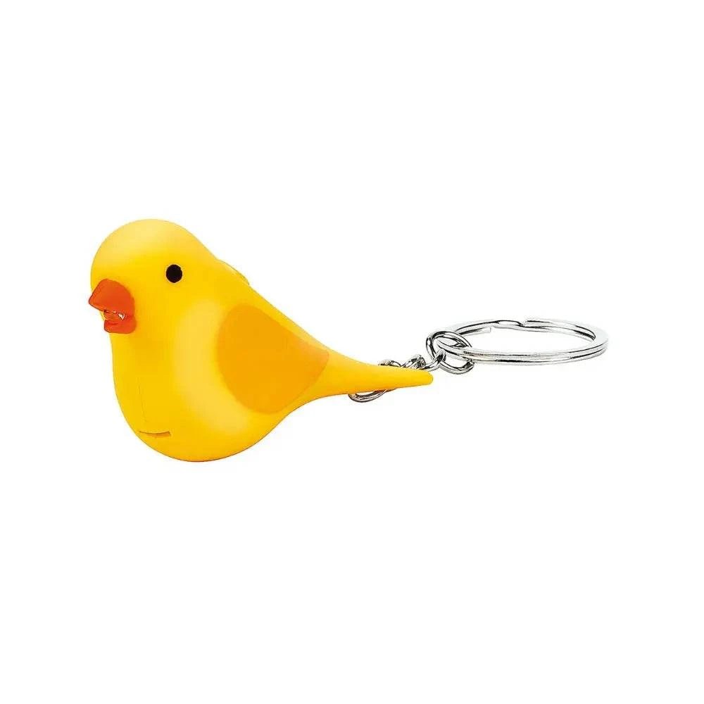 Sleutelhanger Vogel met Licht en Geluid Geel| Fantastic Gifts Shop