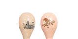 Houten Maracas - Zebra & Eekhoorn - Set van 2