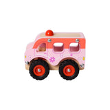 Houten Auto - Roze