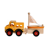 Houten Auto - Truck met Boottrailer - 3 delig | Fantastic Gifts