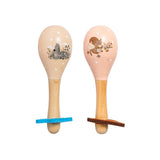 Houten Maracas - Zebra & Eekhoorn - Set van 2 | Fantastic Gifts
