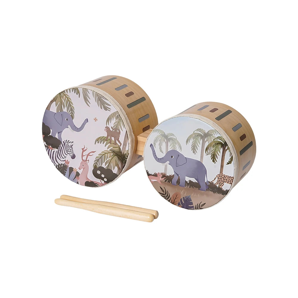 Houten Bongos Drum Dieren 3 | Fantastic Gifts