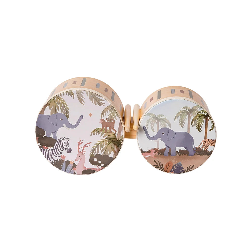 Houten Bongos Drum Dieren 6 | Fantastic Gifts