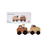 Houten Traktor met Paardentrailer - 5 delig 1 | Fantastic Gifts