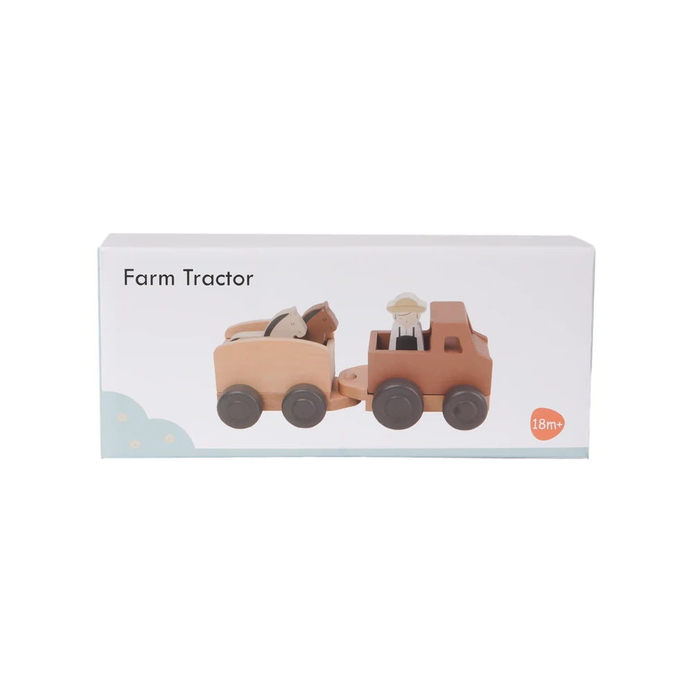 Houten Traktor met Paardentrailer - 5 delig 7 | Fantastic Gifts