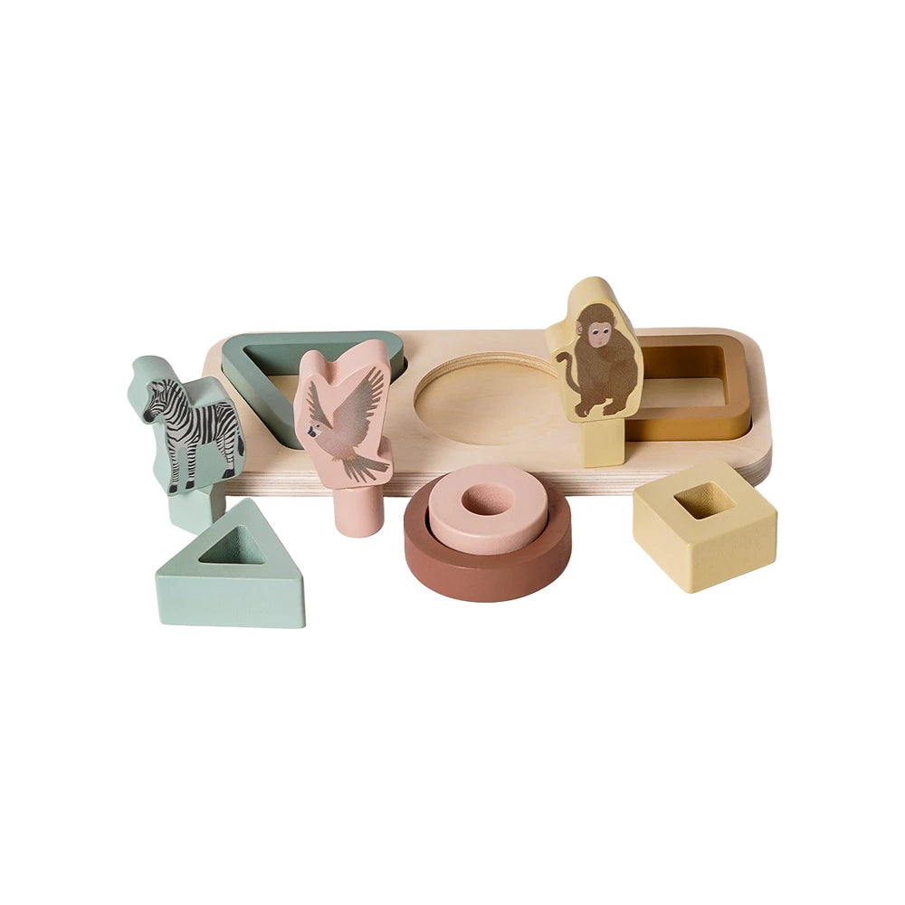 Houten Vormenpuzzel - Dieren 2 | Fantastic Gifts