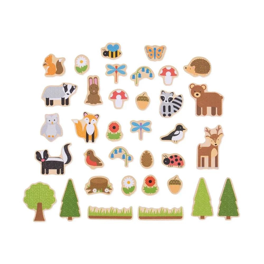 Houten Magneten - Bos | Fantastic Gifts Shop