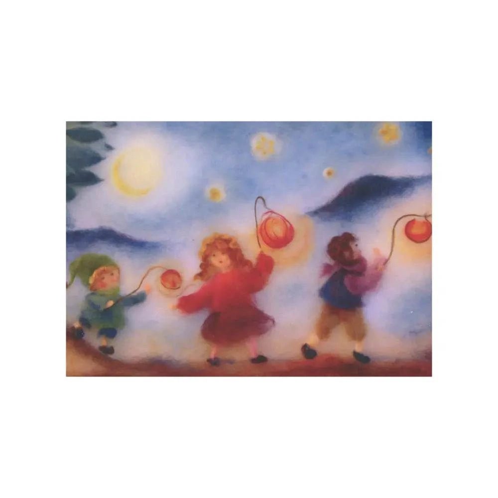 Kaart - 3 Kinderen met lantaarn | Fantastic Gifts Shop