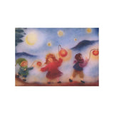 Kaart - 3 Kinderen met lantaarn | Fantastic Gifts Shop