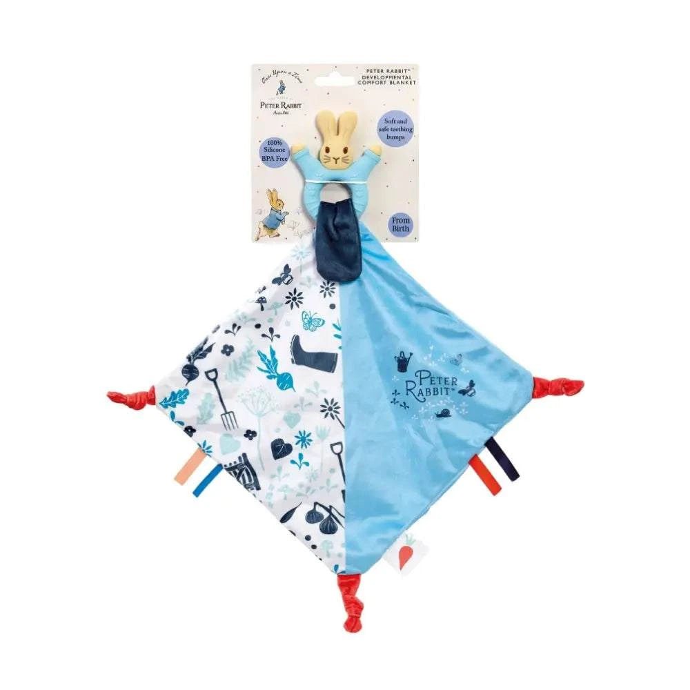 Pieter Konijn - Bijtring & Doekje Blauw | Fantastic Gifts Shop