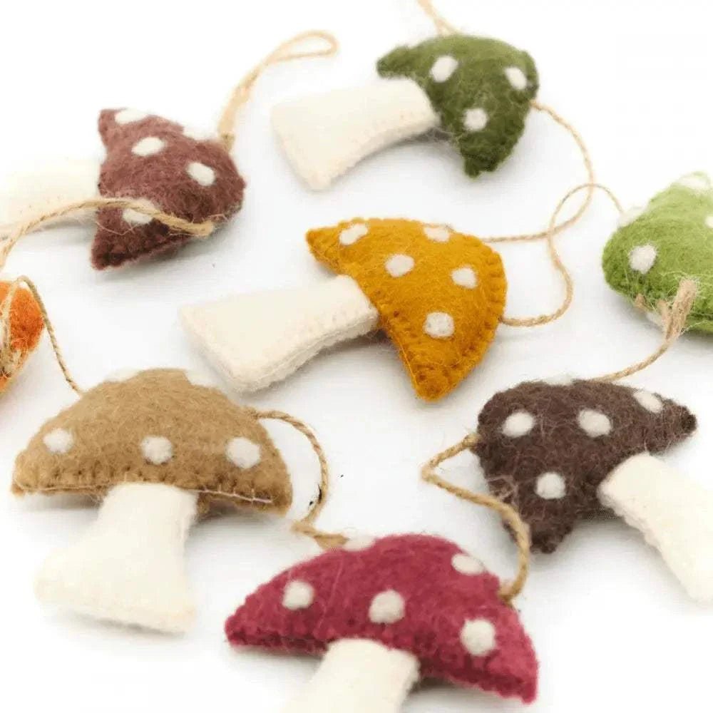 Viltslinger - Paddenstoel Aardetinten | Fantastic Gifts Shop