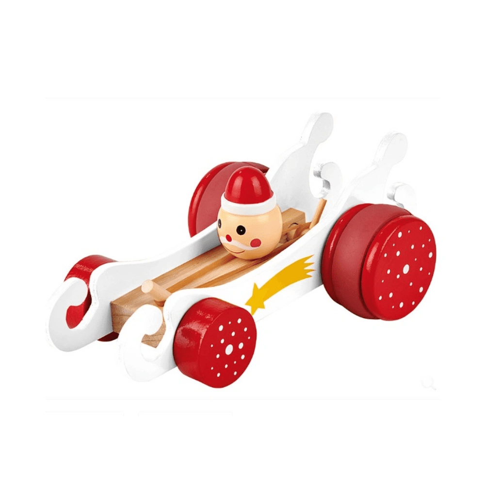 Kerst Arreslee Auto met Elastiek Motor | Fantastic Gifts Shop