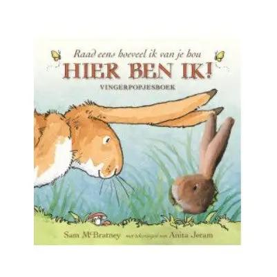 Vingerpopjesboek "Hier ben ik!" van Sam McBratney | Fantastic Gifts Shop